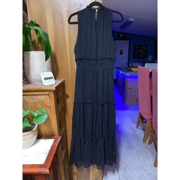 Draper James Long black sleeveless tiered smocked at waist lined Flowy Size S - Picture 2 of 9